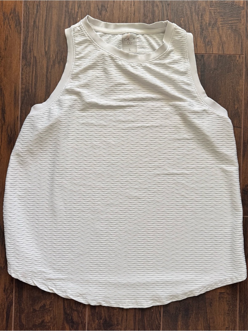 Calia Large White Athletic Sleeveless Top